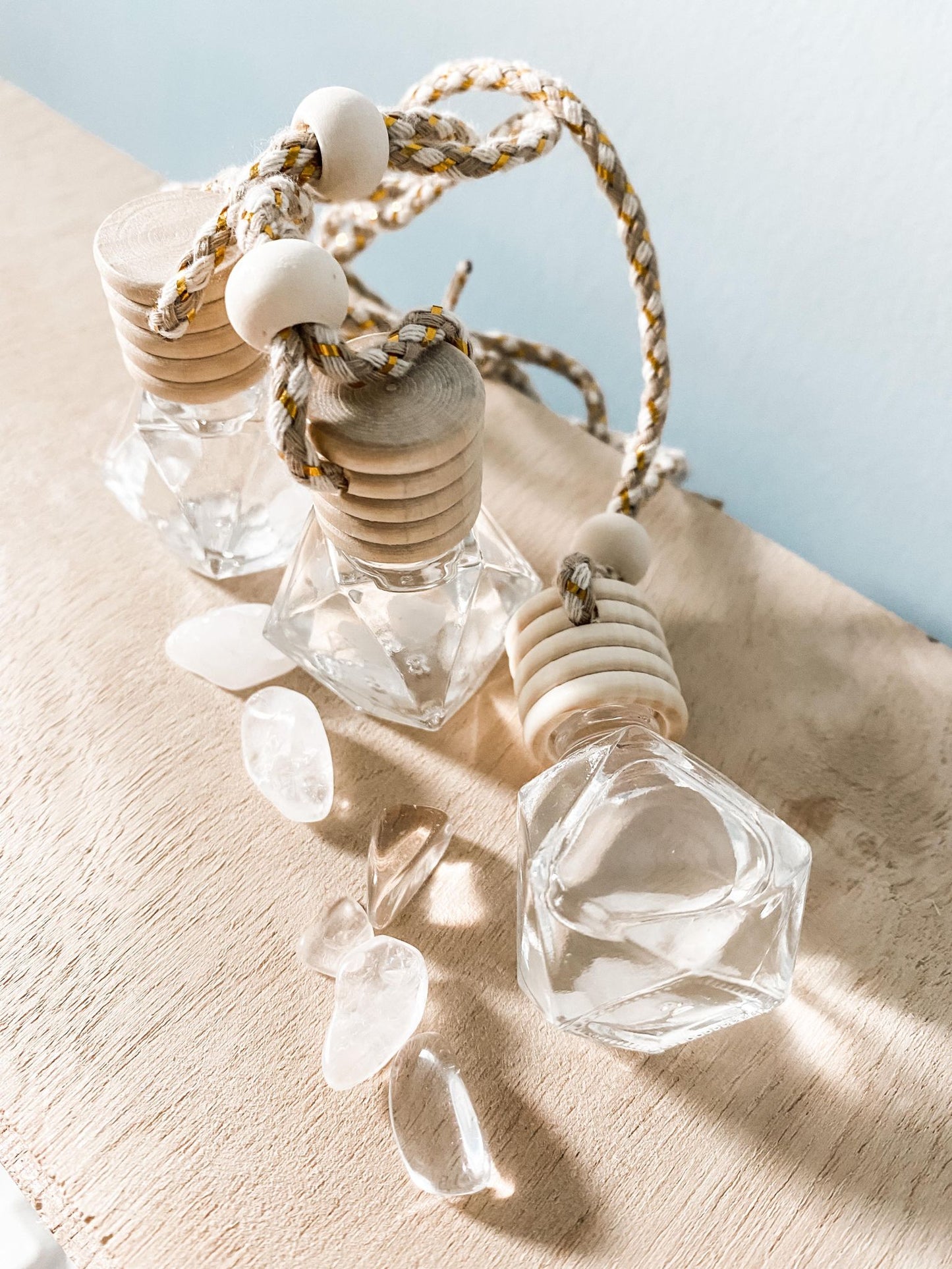 Crystal Clear Quartz Car Diffusers