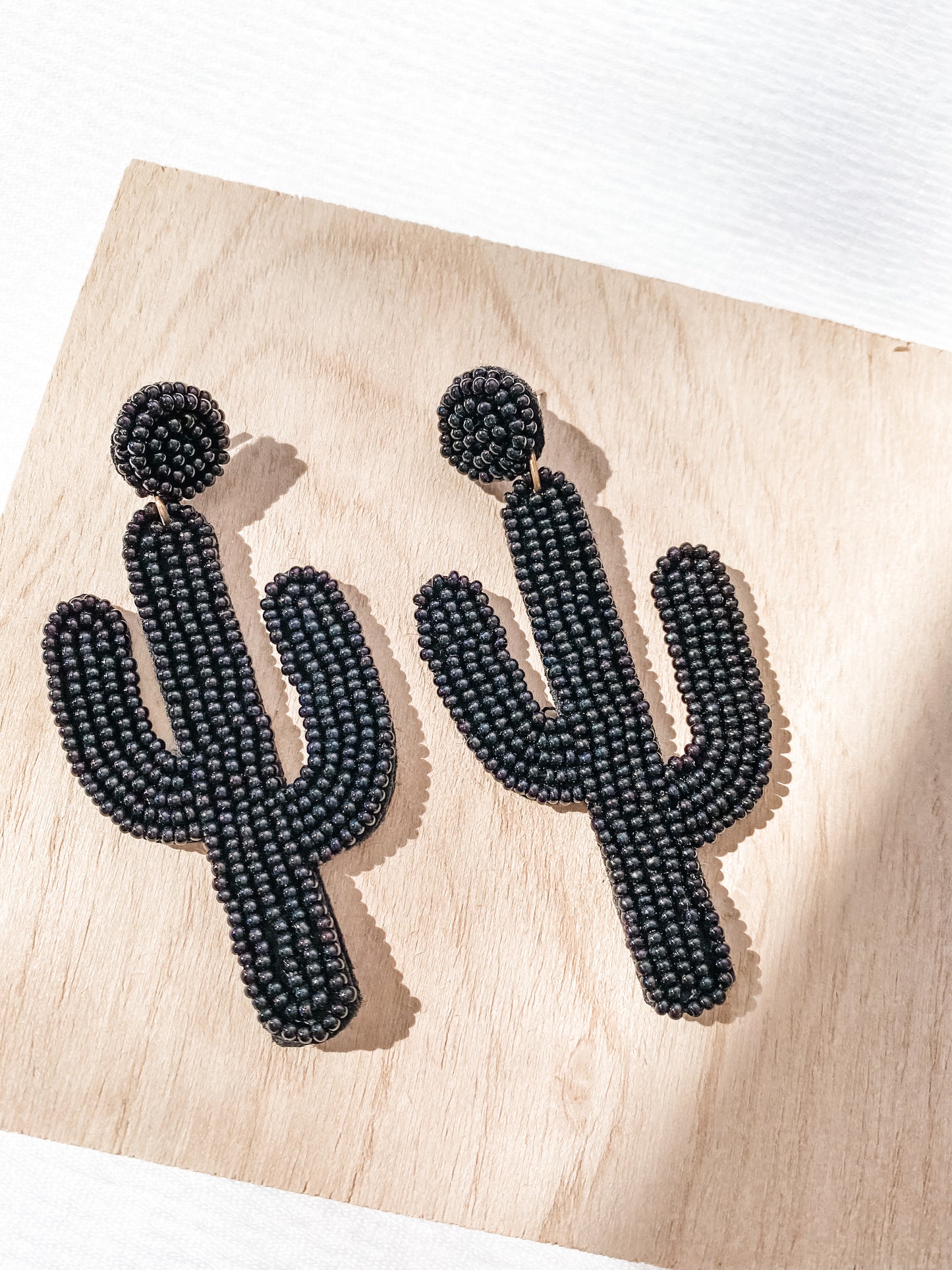Bead Cactus Earrings