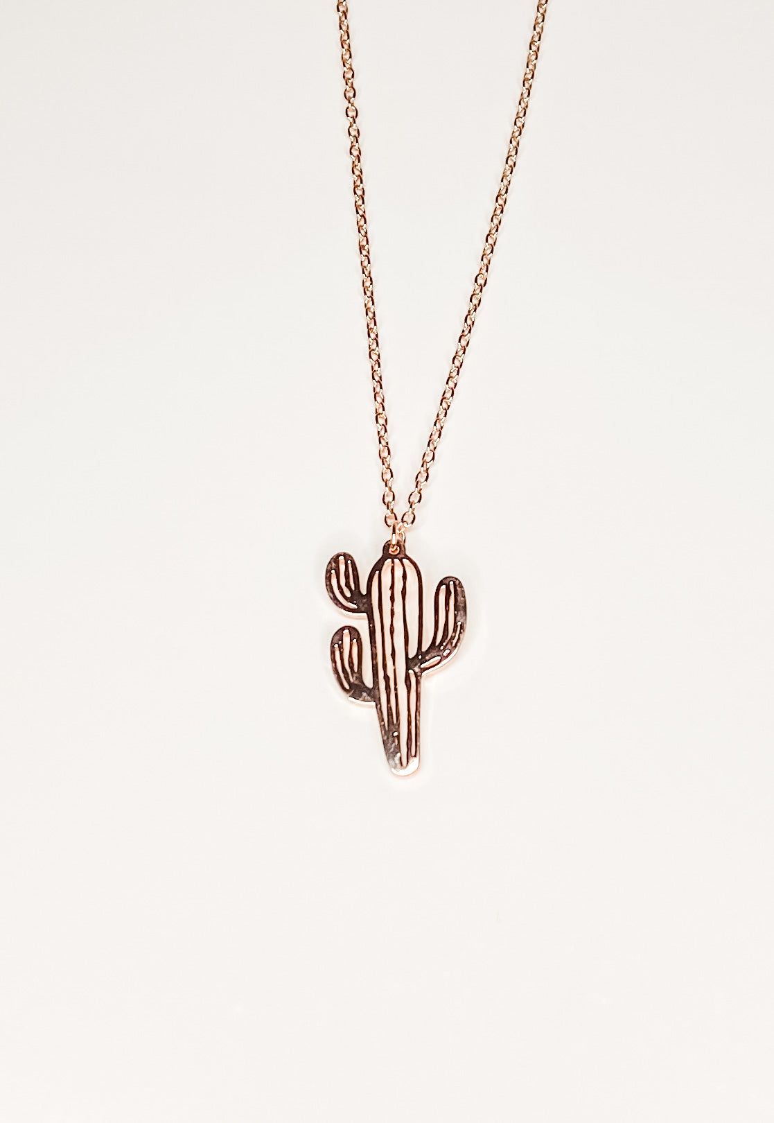 Rose Gold Saguaro Necklace