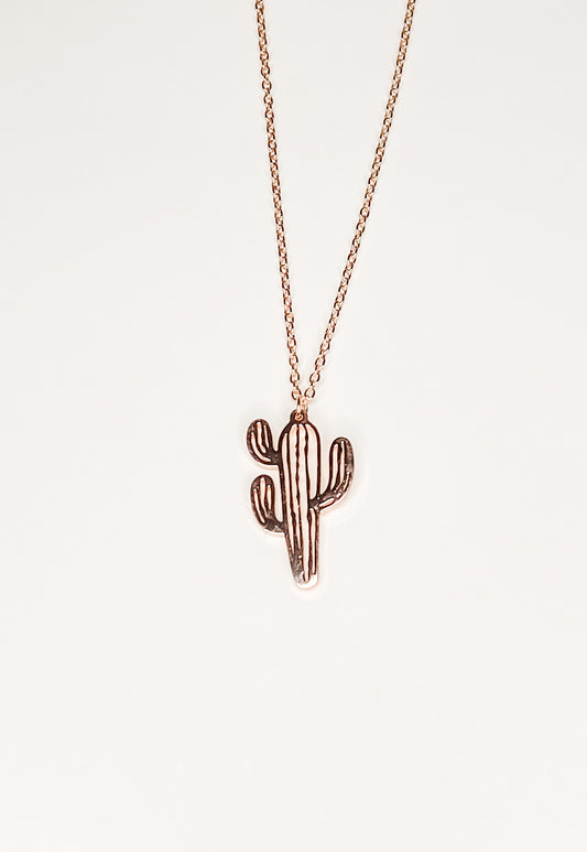 Rose Gold Saguaro Necklace