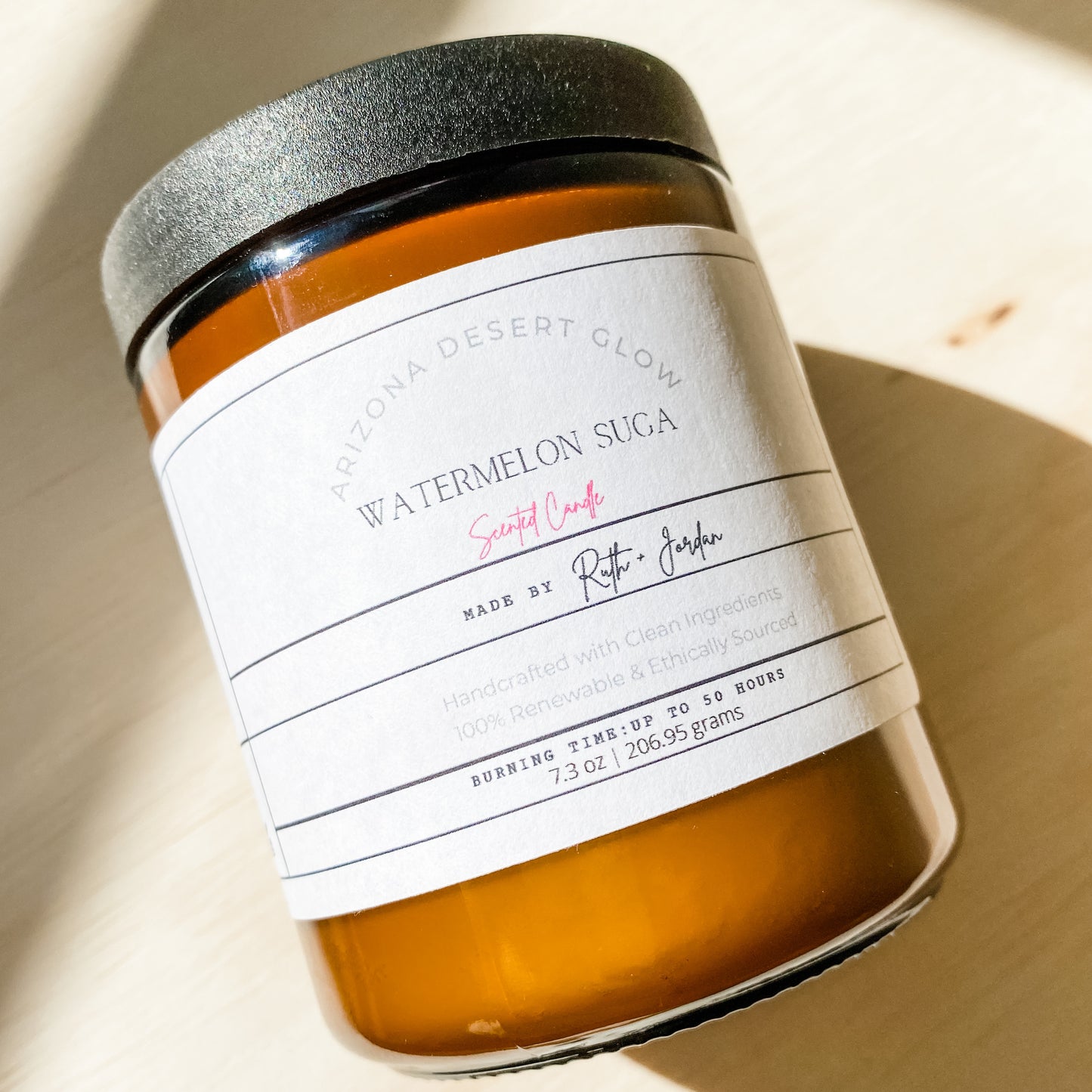 Watermelon Suga Soy Scented Candle | Phthalate Free | Clean Scents | Non-Toxic Candle