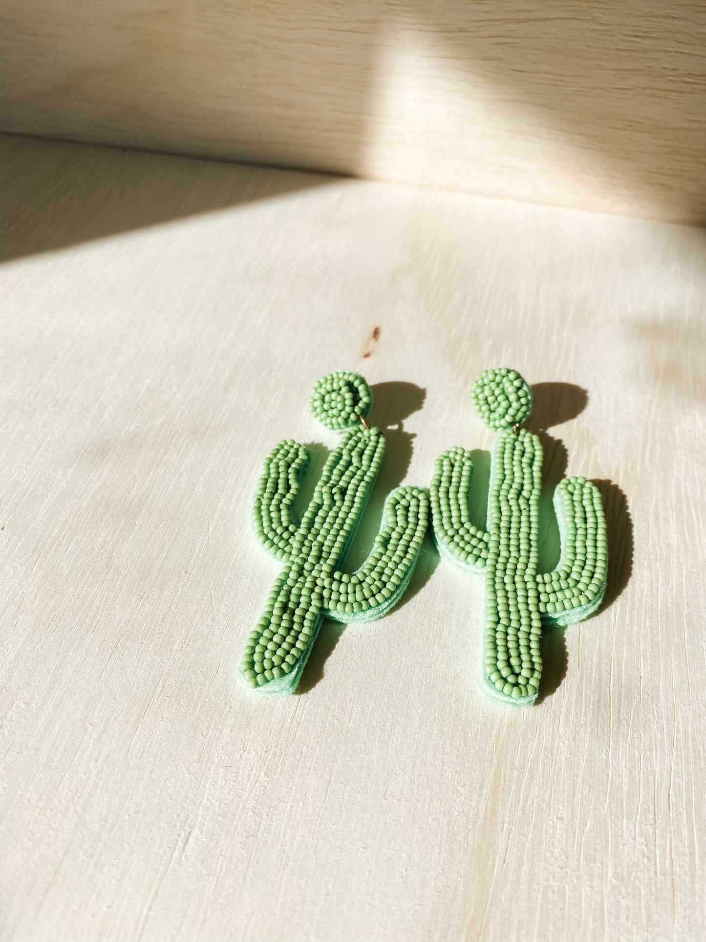 Bead Cactus Earrings