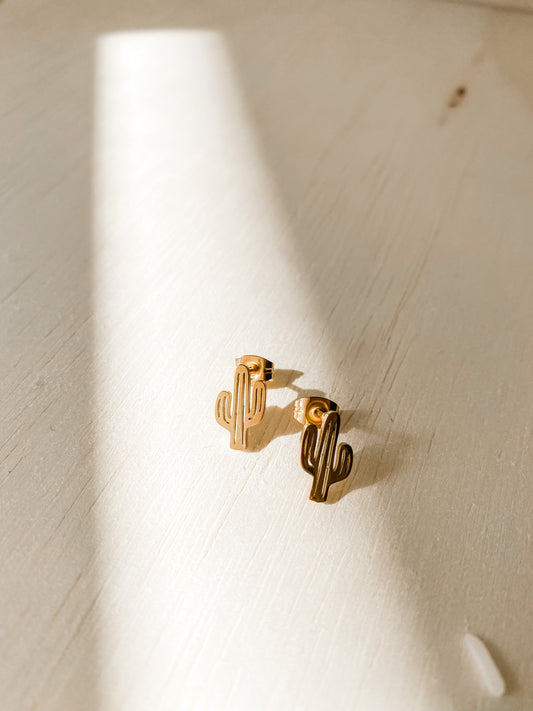 Tiny Rose Gold Cactus