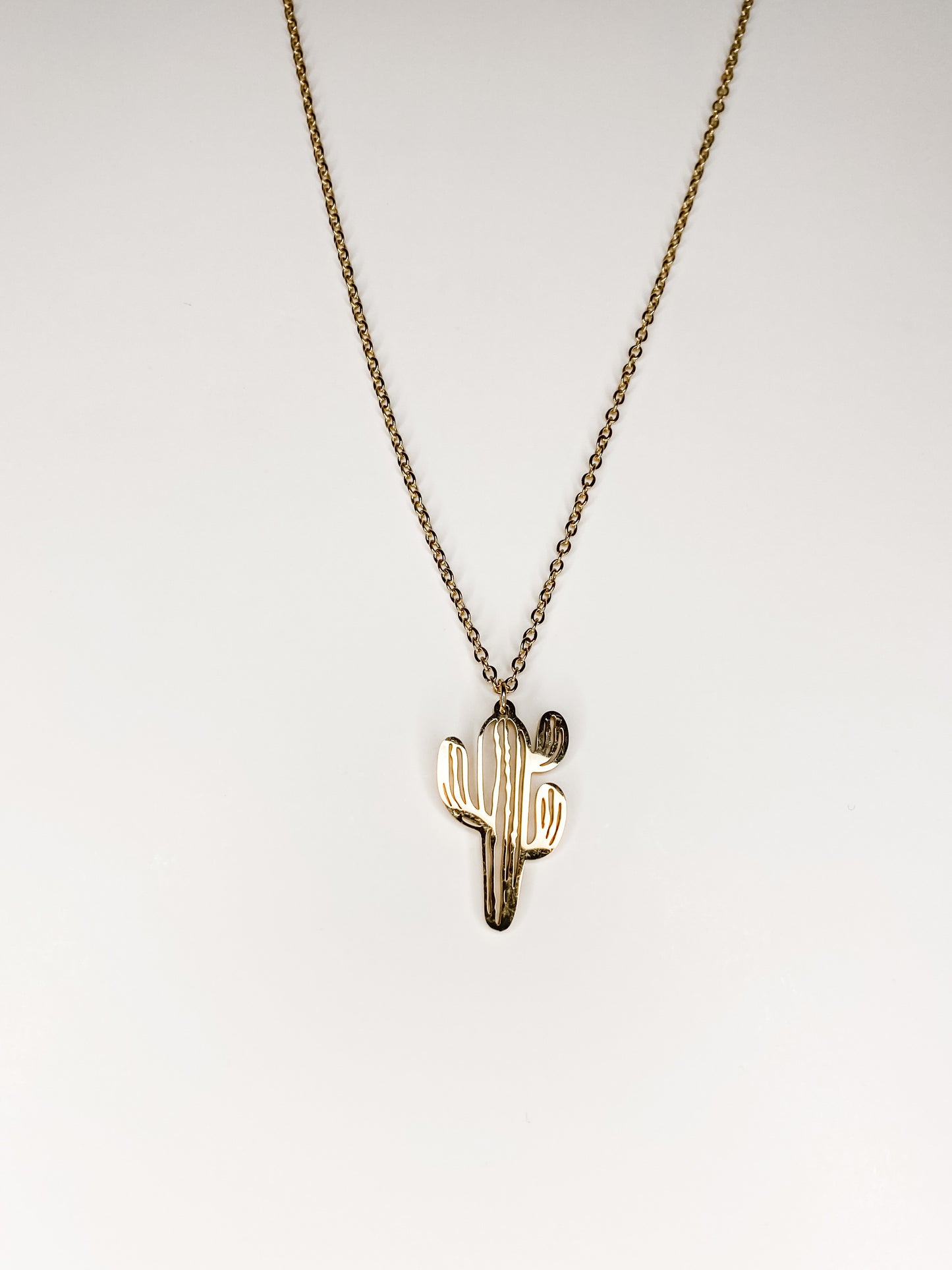 Gold Saguaro Necklace